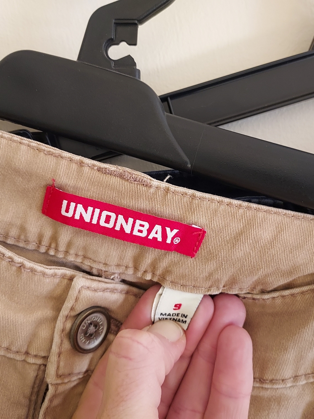 Lot of 2 Unionbay Delaney 3.5" Twill Stretch Shorts. Navy And Tan Both Size 9 - Picture 7 of 11